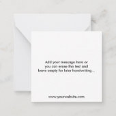 Logo Professionnel Personnalisé Et Carte de remerc (Dos)