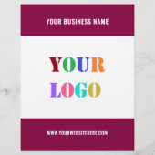 Logo professionnel personnalisé et prospectus prom (Dos)