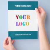 Logo professionnel personnalisé et prospectus prom (main)