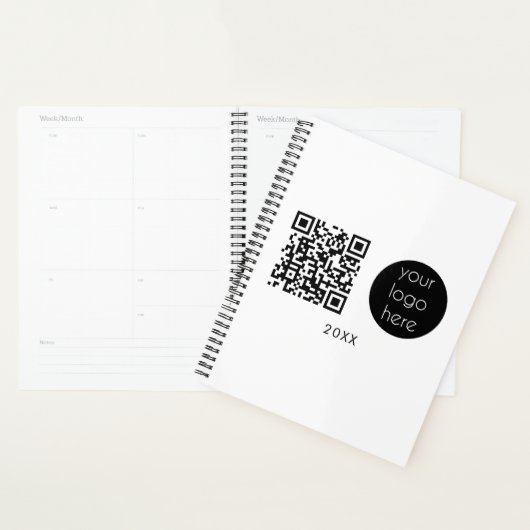 Logo professionnel QR Code et texte (Devant avec enveloppe)
