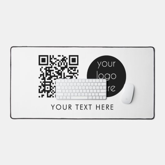 Logo professionnel QR Code et texte (Clavier et souris)