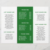Logo professionnel Simple Green Trifold Brochure (Dos)