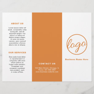 Logo Professionnel Simple Orange Tripli Brochure