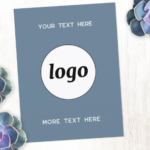 Logo Promotiebedrijf Dusty Blue Briefkaart