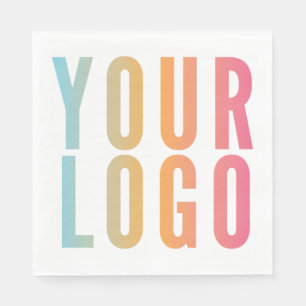 Logo Promotioneel Wit Zakelijk Servet