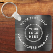 Logo Promotioneel Zilver Sleutelhanger (Voorkant)