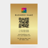 Logo promotionnel de code QR Gold Modèle Glam (Recto)