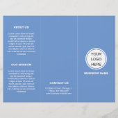 Logo promotionnel moderne Brochure triple bleu (Devant)