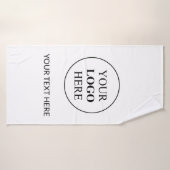 Logo promotionnel personnalisé - Pas de commande m (Serviette de bain)