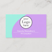 Logo Purple Carte de visite Turquoise (Dos)