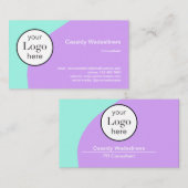 Logo Purple Carte de visite Turquoise (Devant / Derrière)