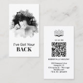 *~* Logo QR Chiropractor Chiropractic Spa Foto Visitekaartje (Voorkant / Achterkant)