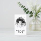 *~* Logo QR Chiropractor Chiropractic Spa Foto Visitekaartje (Staand voorkant)