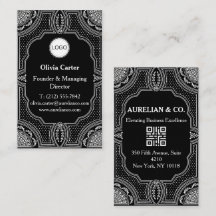 Logo & QR Code Art Deco Luxe