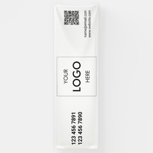 Logo QR Code Bannière moderne (Vertical)