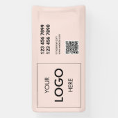 Logo QR Code Bannière professionnelle moderne (Verticale)