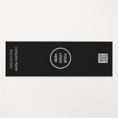 Logo QR Code Bedrijf Black Business Gym Eenvoudig Yogamat (Voorkant (horizontaal))
