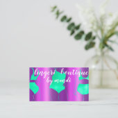 Logo QR-code Bikini-ondergoed online winkelwagen P Visitekaartje (Staand voorkant)