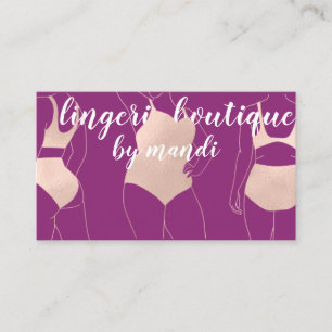 Logo QR-code Bikini Onderkleding Berry Roos Visitekaartje