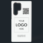 Logo QR Code Blanc Professionnel<br><div class="desc">Votre logo et code QR</div>