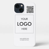 Logo QR Code Business Professional iPhone Case Hoesje (Achterkant)