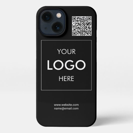 Logo QR Code Business Professional iPhone Case iPhone Hoesje (Achterkant)