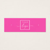 Logo QR code chaud rose goujon d'oreille carte d'a (Devant)