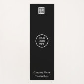 Logo QR Code Company Black Business Gym Simple Yogamat (Voorkant)
