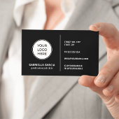 Logo QR Code Generic Design Zwarte Visitekaartjes