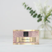 Logo QR CODE Logo Paars Glitter Visitekaartje (Staand voorkant)