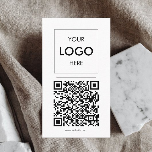 Logo QR Code minimaliste Carte de visite professio