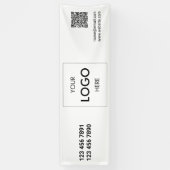 Logo QR-code Moderne banner (Verticaal)