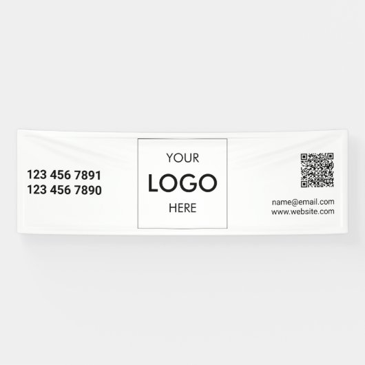 Logo QR-code Moderne banner (Horizontaal)
