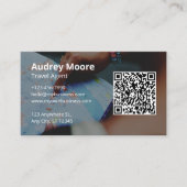 Logo QR-code reisagent Visitekaartje (Voorkant)