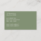 Logo QR Code Sage Carte de visite vert (Dos)
