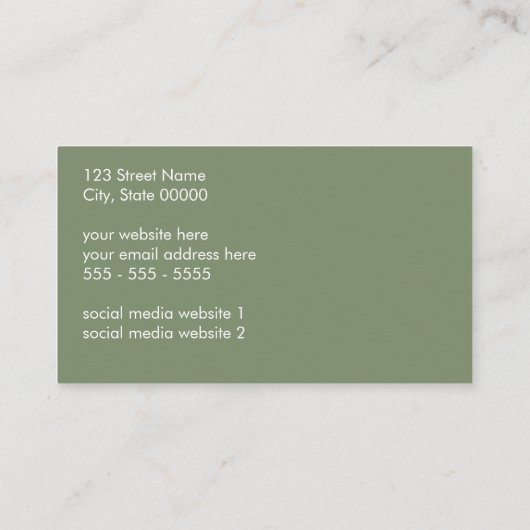 Logo QR Code Sage Carte de visite vert (Dos)