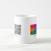 Logo QR code scan me Sjabloon wit minimalistisch Koffiemok (Center)