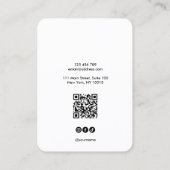 Logo QR Code sieraden ketting oorbel display Visitekaartje (Achterkant)