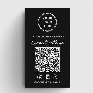 Logo QR-code sociale media Verbind met ons Visitekaartje
