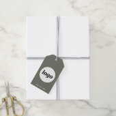 Logo QR Code Tekst Zakelijk Product Prijs Label La Cadeaulabel (Met Touw)