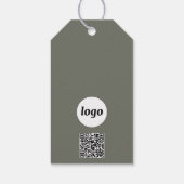 Logo QR Code Tekst Zakelijk Product Prijs Label La Cadeaulabel (Achterkant)