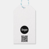 Logo QR Code Tekst Zakelijk Product Prijs Label La Cadeaulabel (Achterkant)