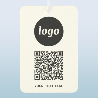 Logo QR Code Tekst Zakelijk Promotie Luchtverfrisser