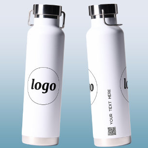 Logo QR Code Tekst Zakelijke Branding Promotie Waterfles
