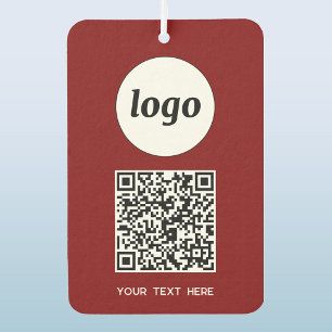 Logo QR Code Tekst Zakelijke promotie Bourgogne Luchtverfrisser