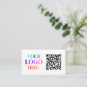 Logo QR-code Visitekaartje (Staand voorkant)