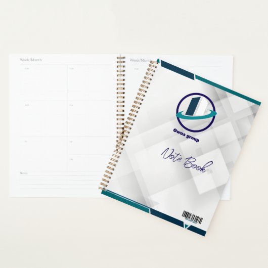 Logo & QR CODE white background Planner (Display)