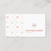 Logo QR Code Wit Kleurrijke Tekst Bakkerij Visitekaartje (Voorkant)