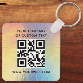 Logo, QR-codetekst Sleutelhanger (Achterkant)