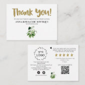 *~* LOGO QR DANK U Review EXOTISCHE TROPISCHE AP8 Informatiekaartje (Voorkant / Achterkant)